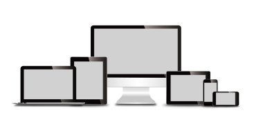 Responsive devices clipart