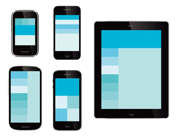 Conception de sites Web mobiles — Image vectorielle