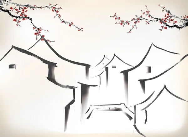 Chinese painting Royalty Free Stock Vectors