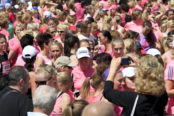 Close-up van lopers voor de race — Stockfoto