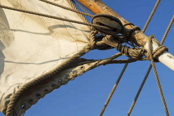 Details van een oude zeilschip — Stockfoto