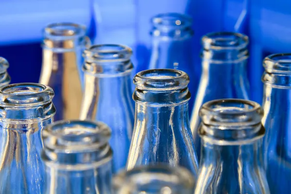 Empty bottles close up — Stock Photo, Image