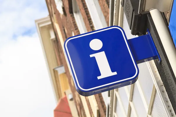 Tourist information sign — Stock Photo, Image