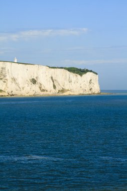 View of white cliffs of Dover in Kent clipart