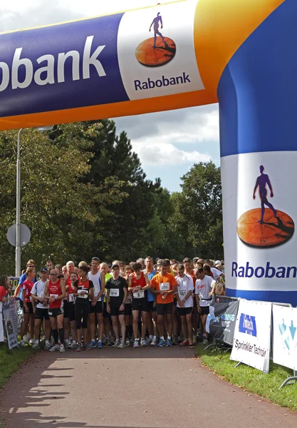 RIDDERKERK, THE NETHERLANDS - SEPTEMBER 18 2010: The start of 2 — Stock Photo, Image