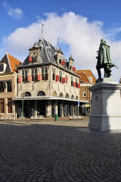 Alkmaar merkezi Hollanda'da kare — Stok fotoğraf