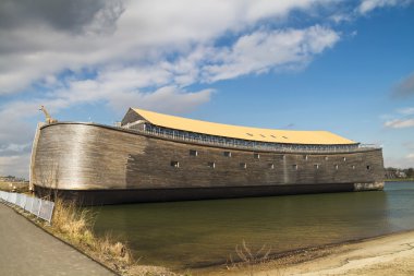 Full size wooden replica of Noah's Ark clipart