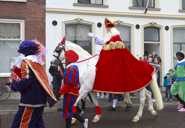 San Nicola e Zwarte Piet — Foto Stock