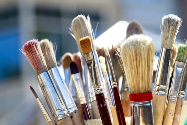 Bevuild paintbrushe — Stockfoto