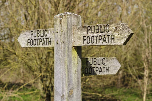 Public footpath sign 2 — Stok fotoğraf