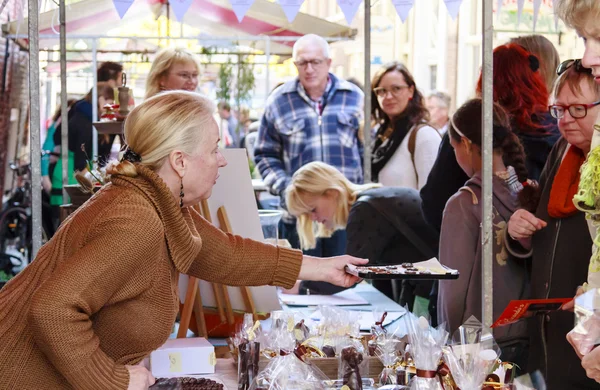 Chocolate samples — Stock Photo, Image