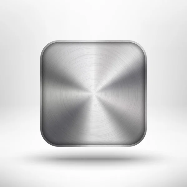 UI için metal doku ile teknoloji app simgesi