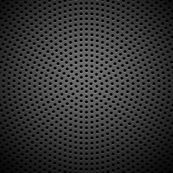 Cercle perforé carbone haut-parleur texture grill — Image vectorielle