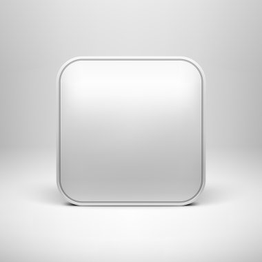 teknoloji beyaz boş app simgesi şablonu