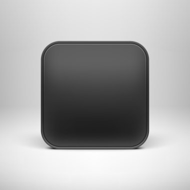 teknoloji siyah boş app simgesi şablonu
