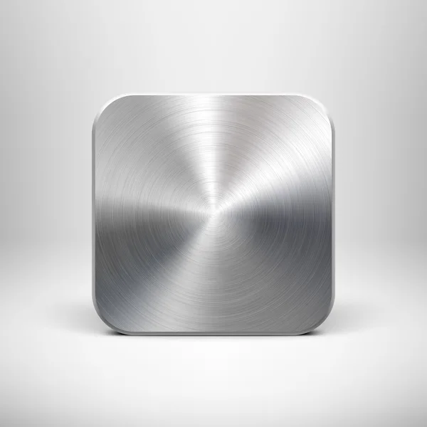 Ui のための金属の質感を持つ技術空アプリ アイコン ・ テンプレート — ストックベクタ