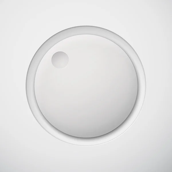 White Technology White Volume Button — Stock Vector