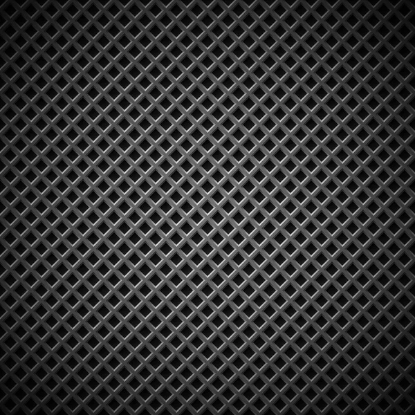 Background with Seamless Black Carbon Texture — Stock Vector