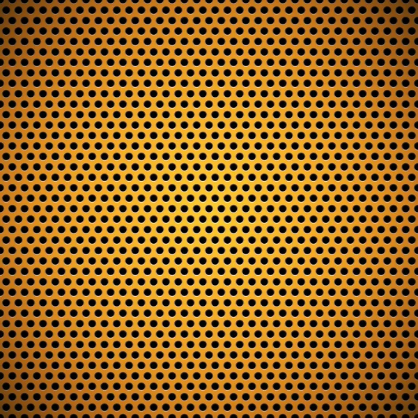 Texture de grille perforée sans couture Orange Circle — Image vectorielle