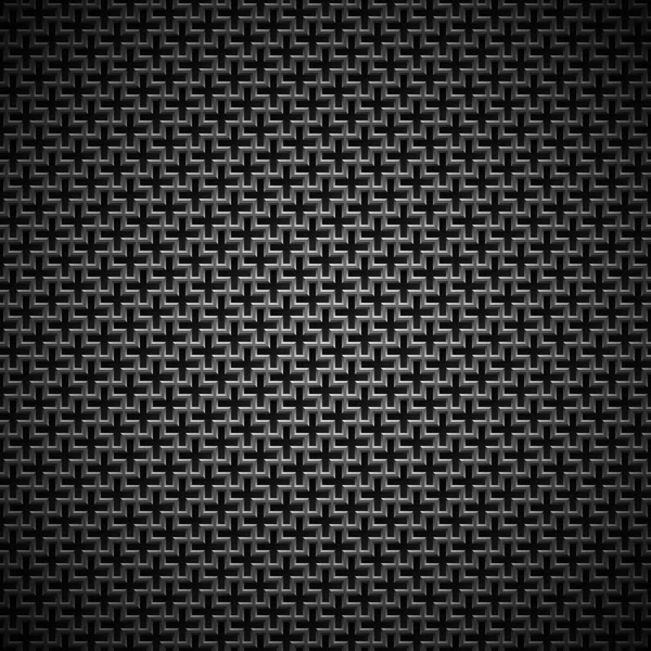 Background with Seamless Black Carbon Texture — Stock Vector