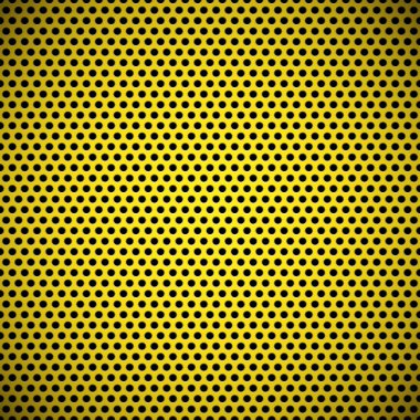 kesintisiz sarı daire ızgara doku delikli