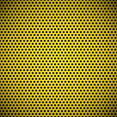 Yellow Seamless Circle Perforated Grill Texture clipart