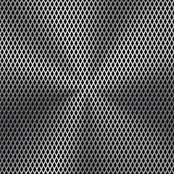 Metal Background with Seamless Perforated Texture — Stock Vector