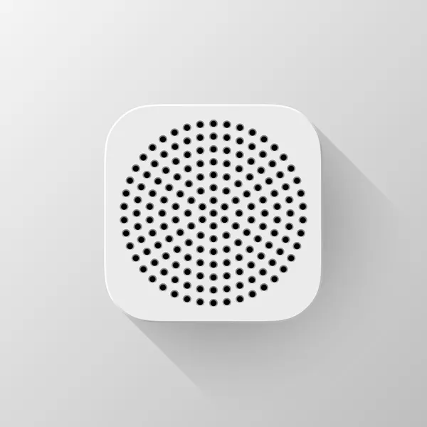 Icono de la aplicación de tecnología blanca Plantilla en blanco — Vector de stock