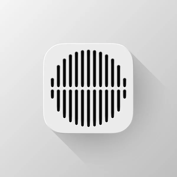 白い技術アプリ アイコン空白のテンプレート — ストックベクタ