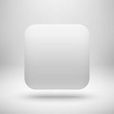 teknoloji beyaz boş app simgesi şablonu