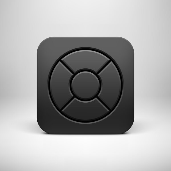 Black Technology App Icon Template