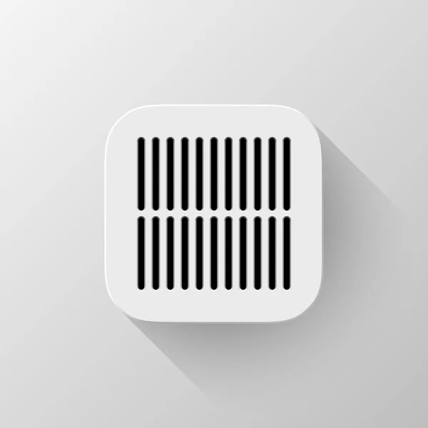 Weiße Technologie App-Icon-Vorlage — Stockvektor