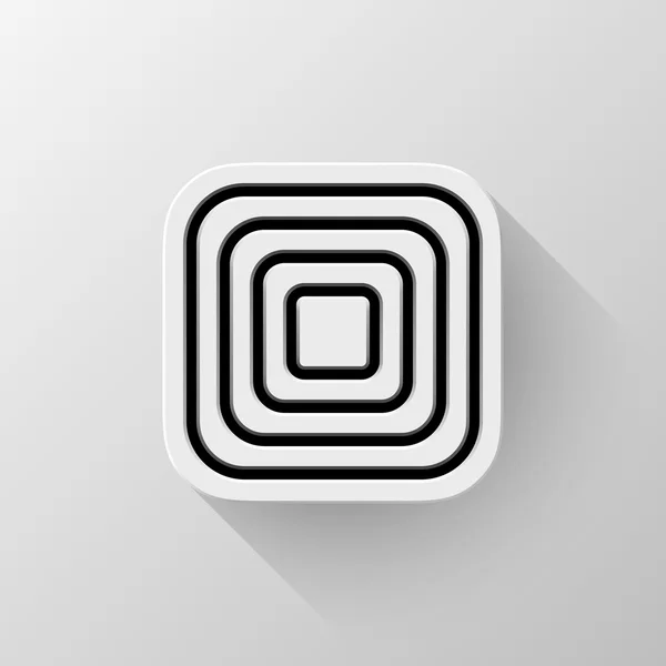 White Technology App Icon Template — Stock Vector