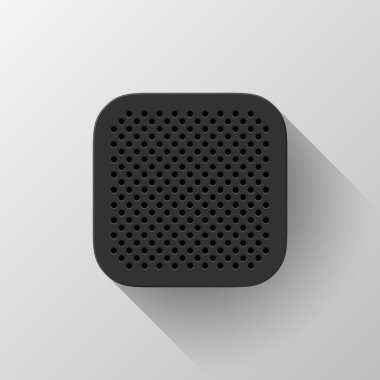 siyah teknoloji app simgesi şablonu