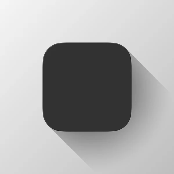 Black Technology App Icon Blank Template — Stock Vector