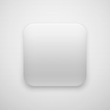 beyaz soyut boş app simgesi düğmesini şablon