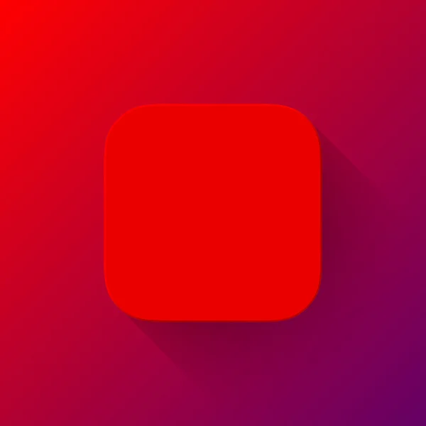 Modèle vide d'icône d'application abstraite rouge — Image vectorielle