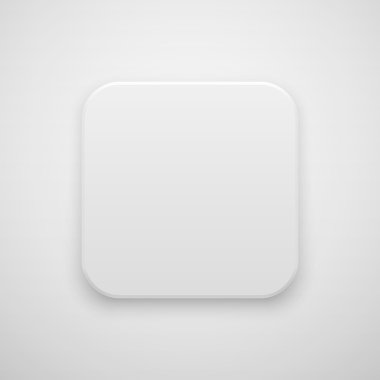 beyaz soyut boş app simgesi düğmesini şablon