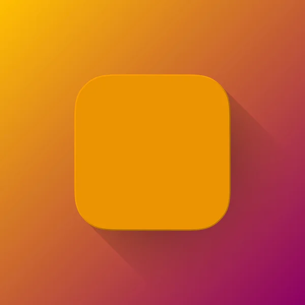 Orange Abstract App Icon Blank Template — Stock Vector