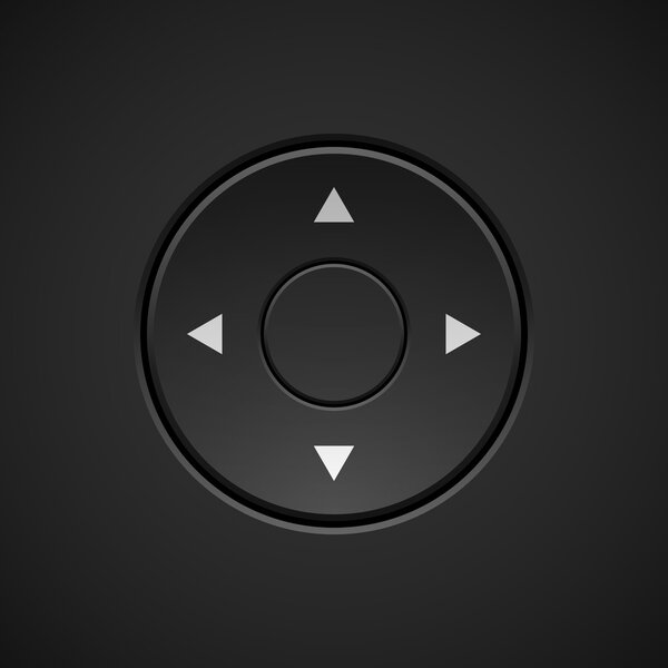 Black Abstract Joystick Button Template