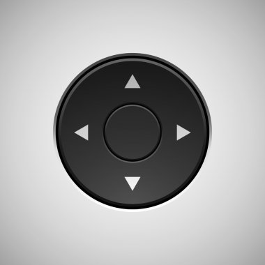 siyah soyut joystick düğme şablonu