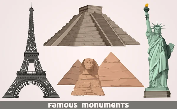 Monuments célèbres — Image vectorielle