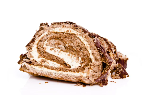 Bolo de chocolate laminado — Fotografia de Stock