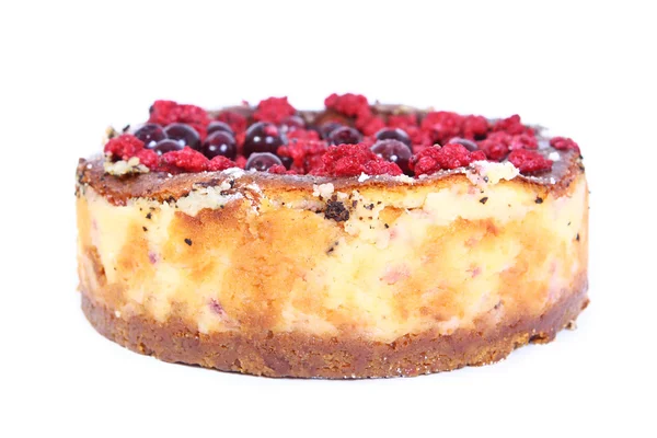 Tarta de queso con frambuesas —  Fotos de Stock