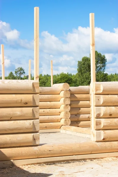 Houten muur van hout — Stockfoto