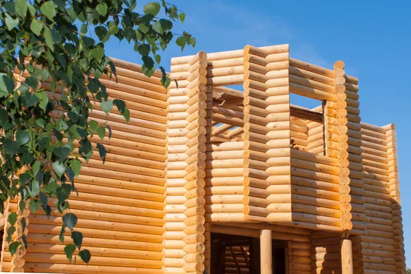 木材からの木造建築物 — ストック写真