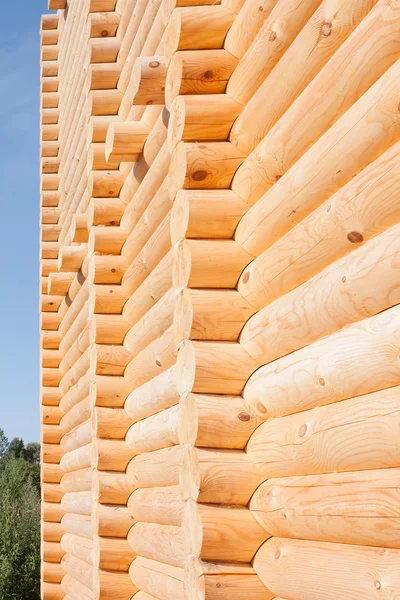 Drewniane ściany z drewna — Zdjęcie stockowe