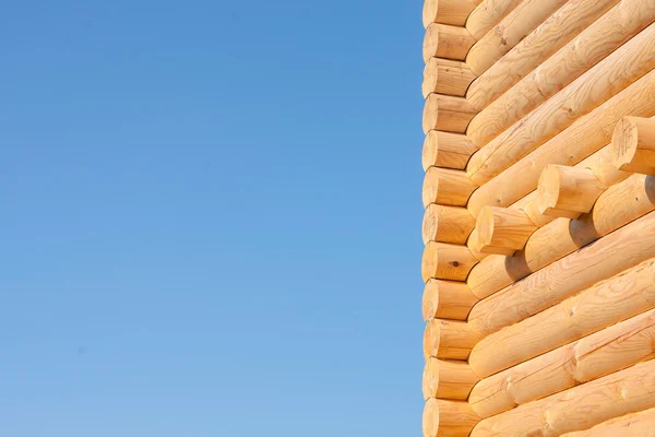 Wooden wall from timber — Stock Photo, Image