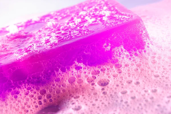 Glycerine zeep met schuim. behang — Stockfoto
