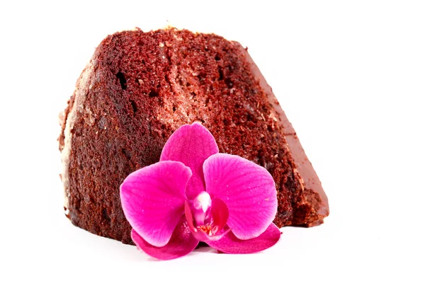 Шоколадний шифон торт — стокове фото